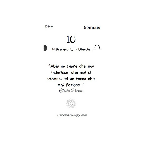 Calendario dei Saggi 2026 – Alchimia del Tempo ✨