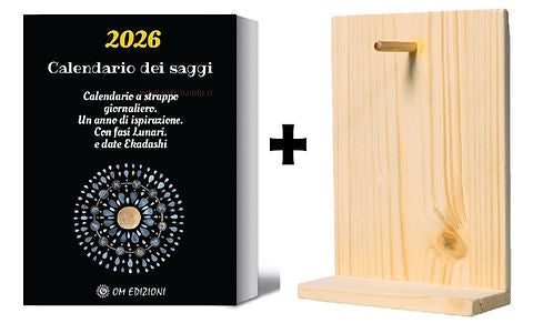 Calendario dei Saggi 2026 + Espositore legno